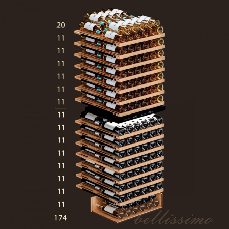 Винный шкаф Meyvel MV163PRO-KST2 компрессорный двухзонный