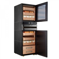 Шкаф для хранения сигар (хьюмидор) Afidano L8 (Чёрный оникс)