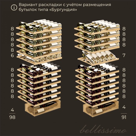 Винный шкаф Meyvel MV95-KST2 компрессорный двухзонный