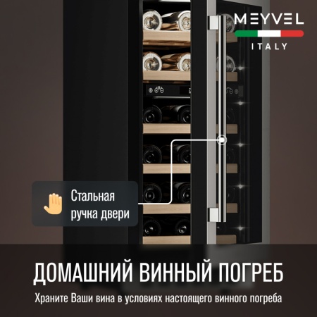 Винный шкаф Meyvel MV28-KST2 двухзонный под столешницу