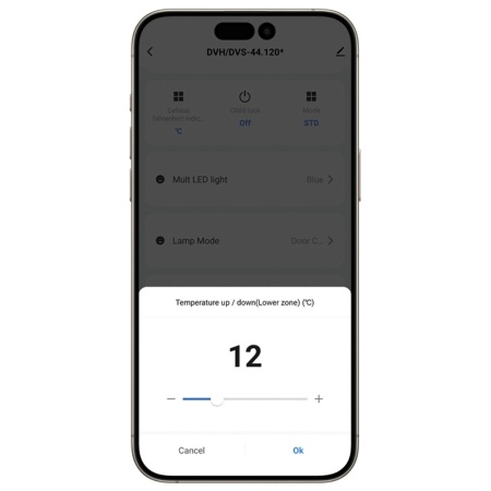 Винный шкаф Dunavox DVS-19.50B в колонну