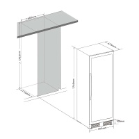 Винный шкаф Cellar Private CP154-3T компрессорный трёхзонный