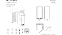 Винный шкаф Dunavox DX-58.258DB компрессорный двухзонный