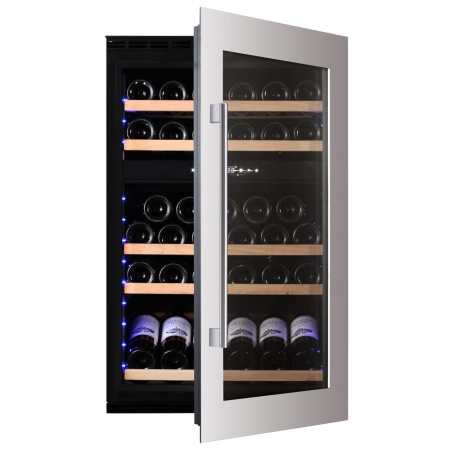 Винный шкаф Dunavox DAVS-49.116DSS двухзонный в колонну