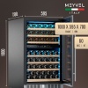 Винный шкаф Meyvel MV77PRO-KST2 компрессорный двухзонный