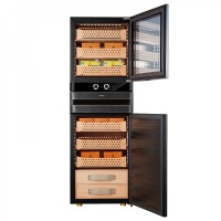 Шкаф для хранения сигар (хьюмидор) Afidano L8 (Чёрный оникс)