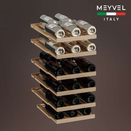 Винный шкаф Meyvel MV28-KWT2 двухзонный под столешницу