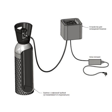 Настольный охладитель бокалов Cellar Private CP005