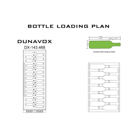 Винный шкаф Dunavox DX-143.468B