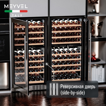 Винный шкаф Meyvel MV99PRO-KBT2 компрессорный двухзонный