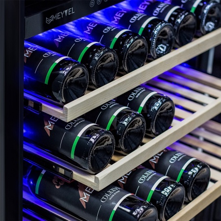 Винный шкаф Meyvel MV99PRO-KBT2 компрессорный двухзонный