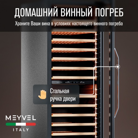 Винный шкаф Meyvel MV163PRO-KBT2 компрессорный двухзонный