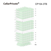 Винный шкаф Cellar Private CP154-3TB компрессорный трёхзонный