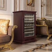 Винный шкаф в деревянном корпусе Meyvel MV77PRO-KBT2 цвет вишня