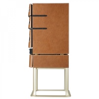 Шкаф для хранения сигар (хьюмидор) Afidano L3 (Коньячная кожа)