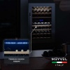 Винный шкаф Meyvel MV42-KSB2 двухзонный встраиваемый в колонну