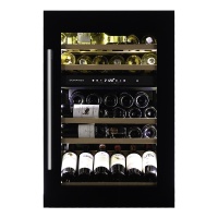 Винный шкаф Dunavox DAVS-49.116DB двухзонный в колонну