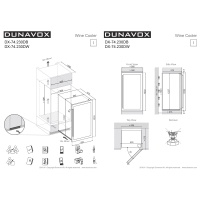 Винный шкаф Dunavox  DX-74.230DB