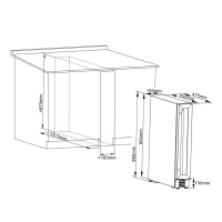 Винный шкаф Cellar Private CP007W компрессорный под столешницу 15 см белый