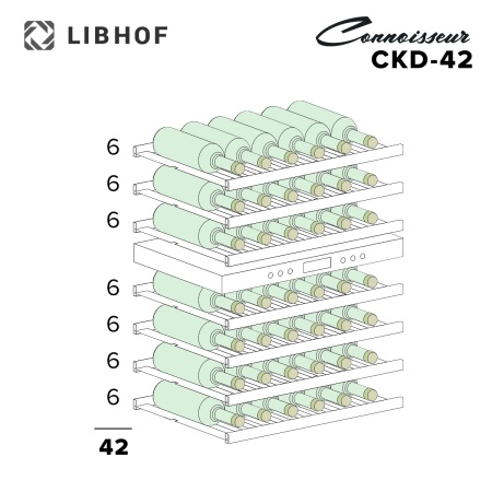 Винный шкаф Libhof CKD-42 silver