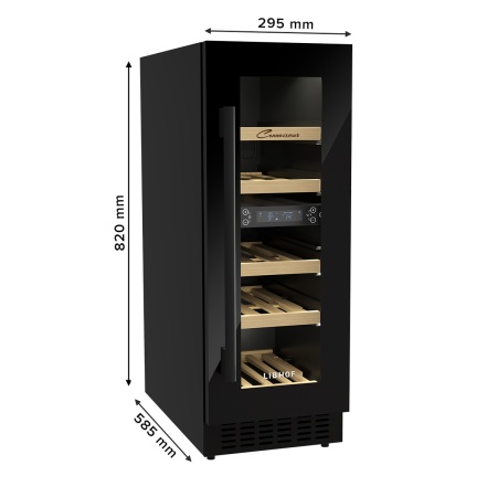 Винный шкаф Libhof Connoisseur CXD-16 Black встраиваемый под столешницу