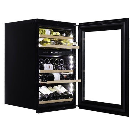 Винный шкаф Dunavox DAVS-49.116DB двухзонный в колонну