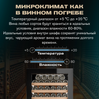 Винный шкаф Meyvel MV154PRO-KBT3 компрессорный трёхзонный встраиваемый