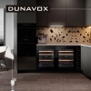Винный шкаф  Dunavox DAVG-32.80DB.TO двухзонный в колонну