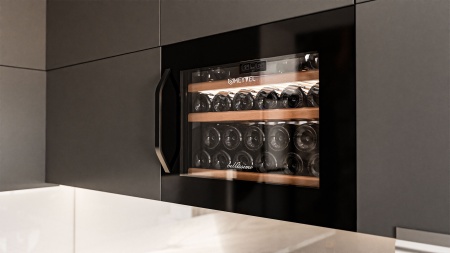 Винный шкаф Meyvel MV22-KBB1 встраиваемый в колонну