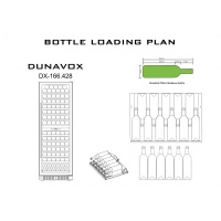 Винный шкаф Dunavox DX-166.428DBK  компрессорный двухзонный на 166 бут