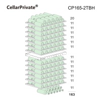 Винный шкаф Cellar Private CP165-2TBH двухзонный компрессорный со скрытой ручкой