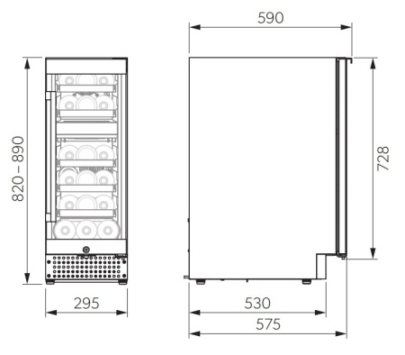 Винный шкаф Dometic D18B Design