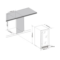 Винный шкаф CellarPrivate CP027-2TWH