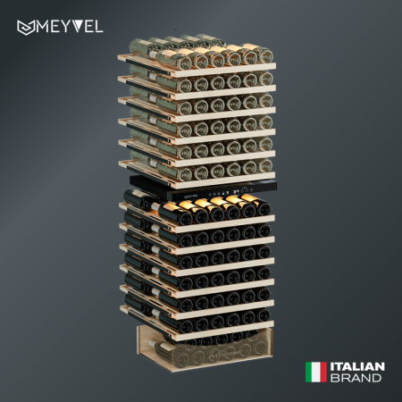 Винный шкаф Meyvel MV141PRO-KBT2 компрессорный двухзонный