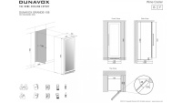 Винный шкаф Dunavox DX-108.330DB компрессорный двухзонный