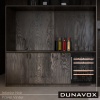 Винный шкаф  Dunavox DAUF-39.121DB двухзонный под столешницу