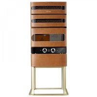 Шкаф для хранения сигар (хьюмидор) Afidano L3 (Коньячная кожа)