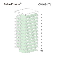 Винный шкаф Cavanova CV102-1TL