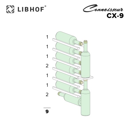Винный шкаф Libhof Connoisseur CX-9 silver