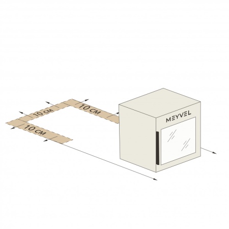 Винный шкаф Meyvel MV21-BF2 термоэлектрический двухзонный