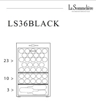 Монотемпературный  винный шкаф LaSommeliere LS36BLACK