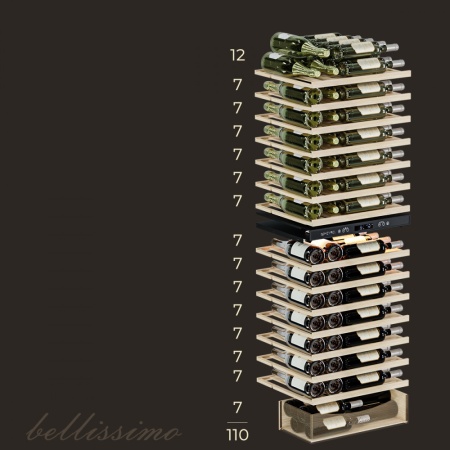 Винный шкаф Meyvel MV110-KST2 компрессорный двухзонный