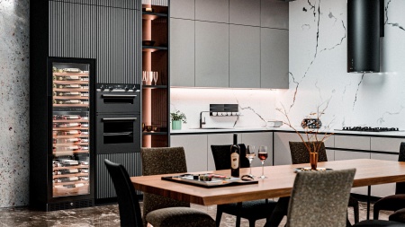 Винный шкаф Meyvel MV98-KBT3 компрессорный трёхзонный встраиваемый