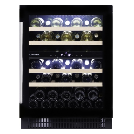 Винный шкаф  Dunavox DAUF-39.121DB двухзонный под столешницу