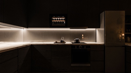 Винный шкаф Meyvel MV22-KBB1 встраиваемый в колонну