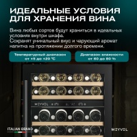 Винный шкаф Meyvel  MV46PRO-KBT2 двухзонный под столешницу