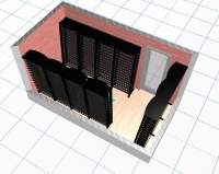 Стеллаж для хранения вина Eurocave MS2 Modulosteel - 1 steel structure / 1 металлическая стойка 2 метра