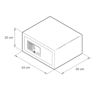 Сейф INDEL B SAFE 30 PLUS SMART дверь открывается влево