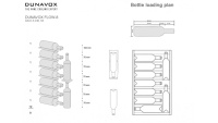 Винный шкаф Dunavox DAUF-8.23B компрессорный узкий под столешницу