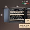 Винный шкаф Meyvel MV22-KBB1 встраиваемый в колонну